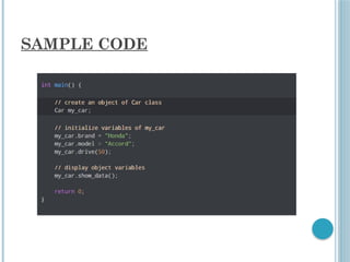SAMPLE CODE
 