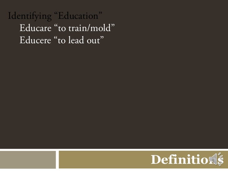 powerpoint definitions of curriculum and christian education