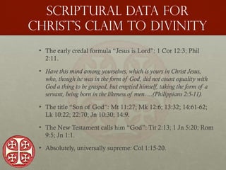 The Divinity of Jesus Christ powerpoint presentation | PPTX