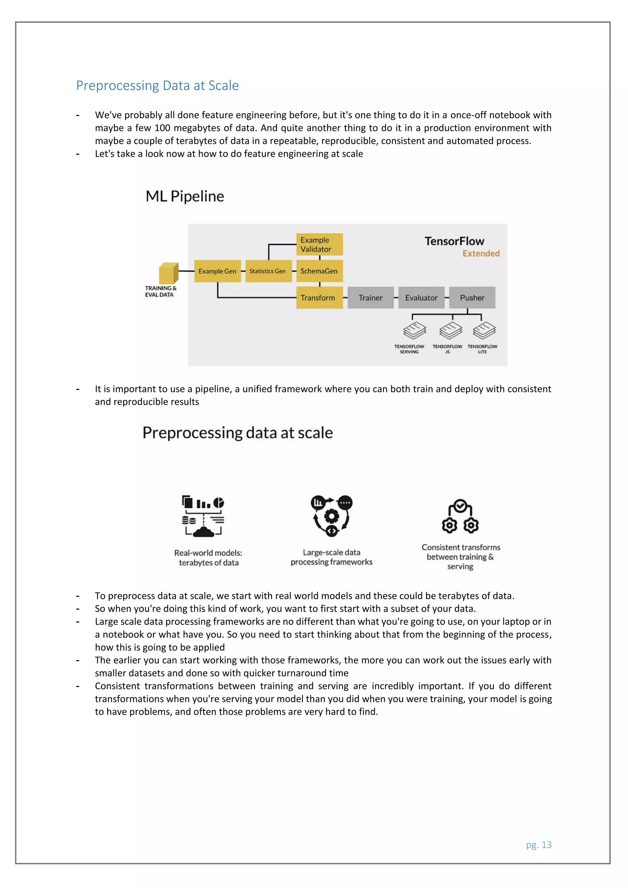 Machine Learning Data Life Cycle in Production (Week 2 feature ...