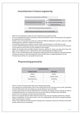 Machine Learning Data Life Cycle in Production (Week 2 feature ...
