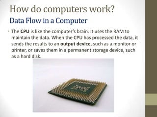 Week2 intro to computer (how comps work, types of comps) | PPTX