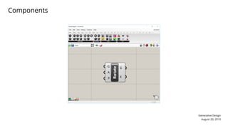 Generative Design
August 20, 2019
Components
 