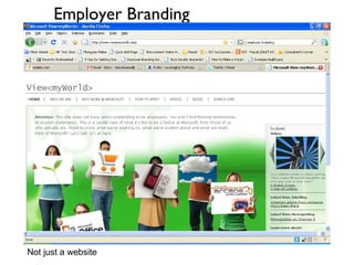 Employer Branding Not just a website 