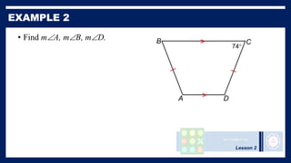 Lesson 2
• Find mA, mB, mD.
 