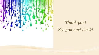Thank you!
See you next week!
 