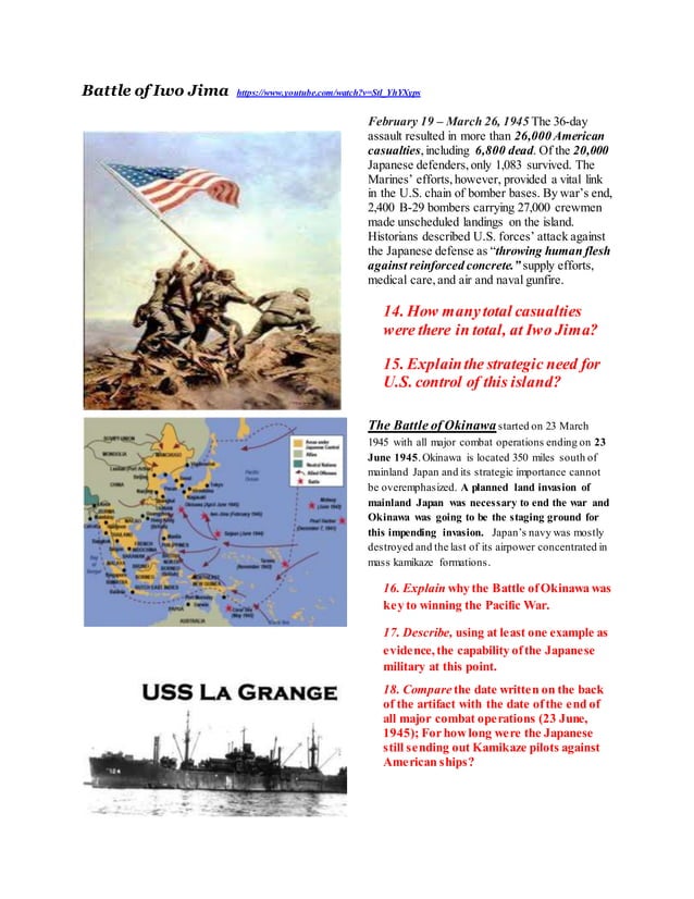 World War II; America Fights Back in the Pacific | DOCX