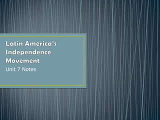 Week 28 day 1- unit 7- independence movement | PPT