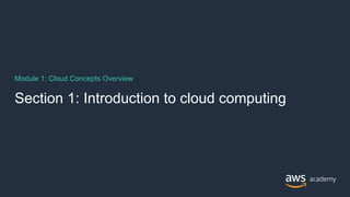 Comprehensive Introduction to Cloud Computing and AWS Fundamentals | PDF