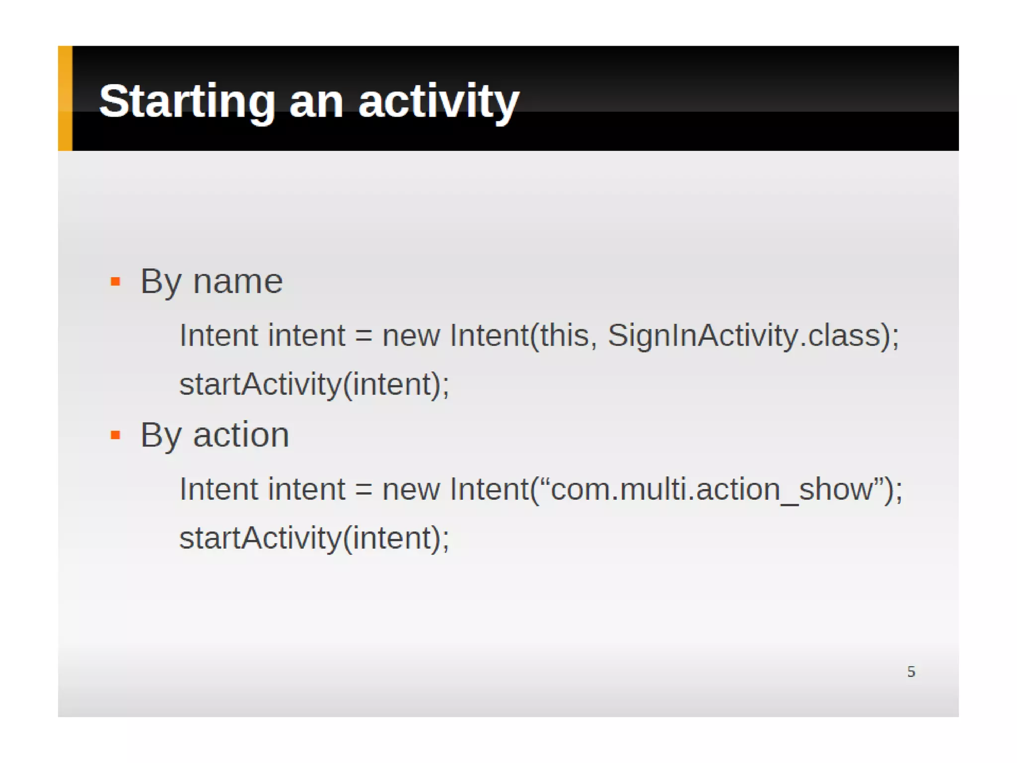 Android Training - Part 3