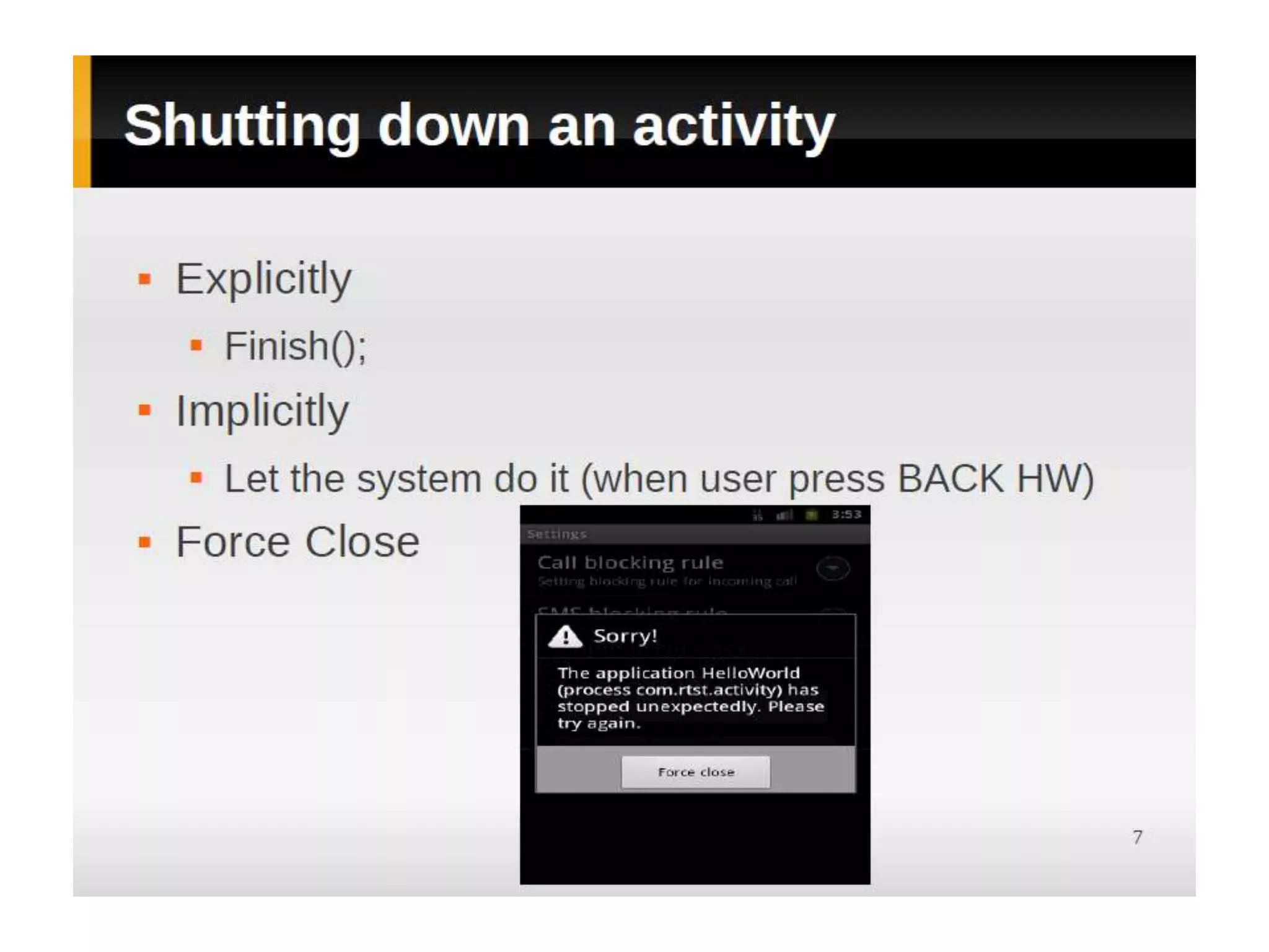 Android Training - Part 3
