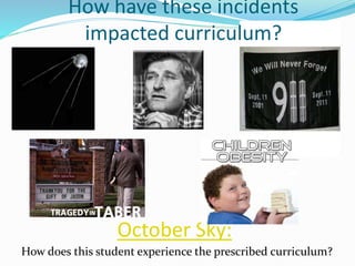 Week 2B: Curriculum - Now and Then