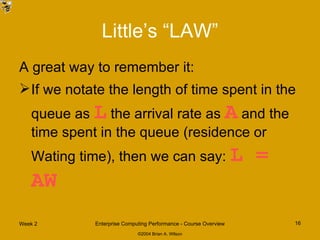 Georgia Tech: Performance Engineering - Queuing Theory and Predictive ...