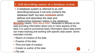 Week 2 Characteristics & Benefits of a Database & Types of Data Models ...