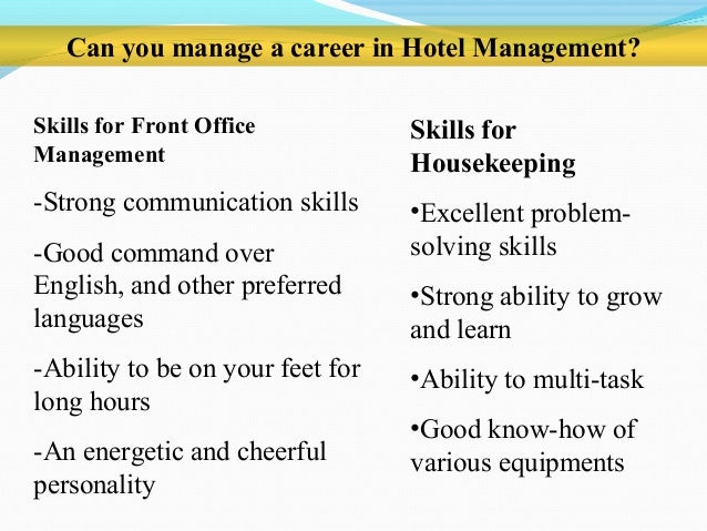 Hospitality Career Path Chart