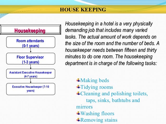 career path in hospitality housekeeper career