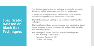 Test Case Design Techniques – Practical Examples & Best Practices in ...