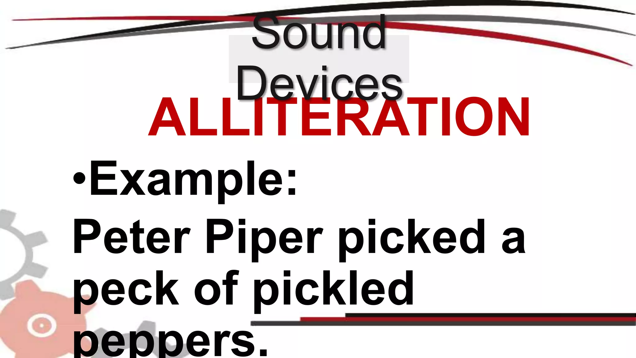 Sound Devices in Literature (Figures of Sounds) | PPTX