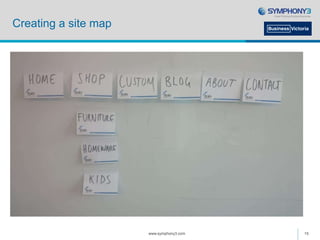Creating a site map
www.symphony3.com 15
 