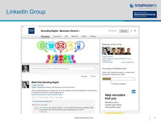 LinkedIn Group
www.symphony3.com 3
 