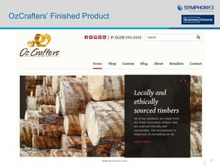 OzCrafters’ Finished Product
www.symphony3.com 7
 