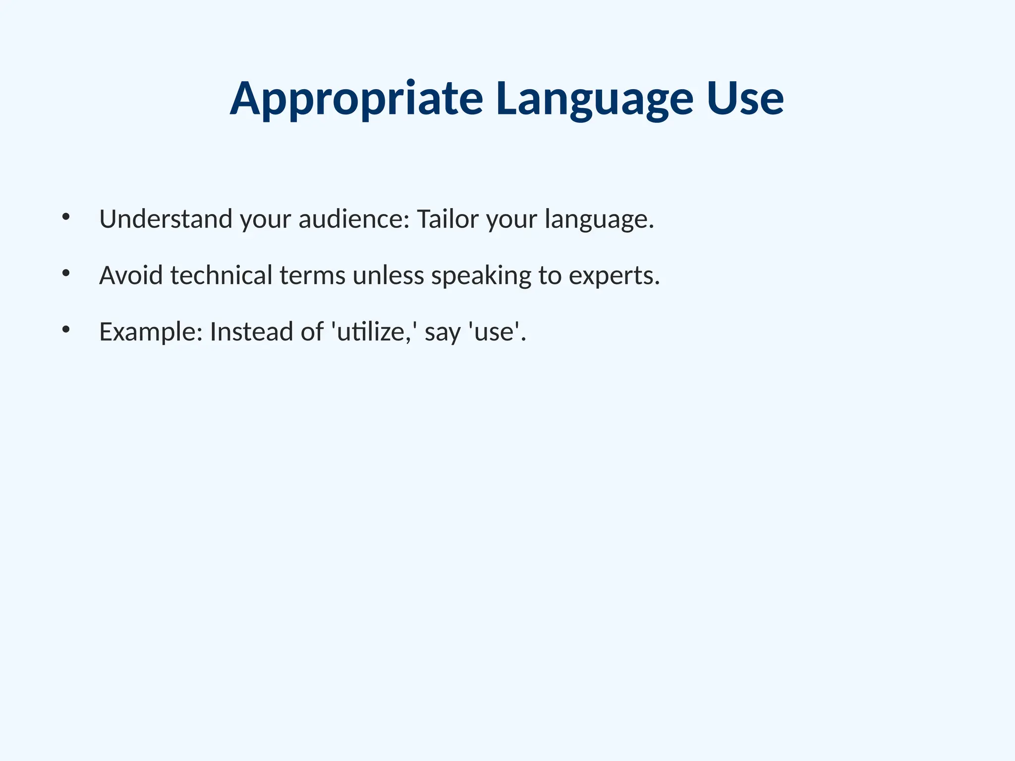 Using Appropiate Language verbal communication skills for business communication | PPTX