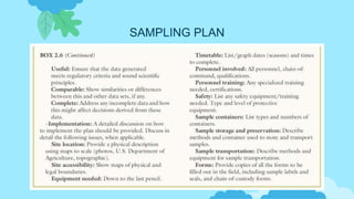 Sampling Plan Environment Week 2 Environmental Monitoring_Sampling & Data Quality Objectives.pptx