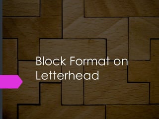 B Format Trimming Textblock Guide.pdf Week 2 formats for letters and memos | PDF