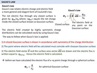 Week 2 Gausss Law general physics 2 pdf d | PDF