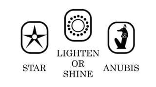 STAR
LIGHTEN
OR
SHINE
ANUBIS
 