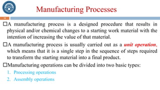 Week 2 MP.pdf lecture 2 of manufacturing processes | PDF