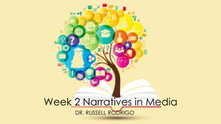 DR. RUSSELL RODRIGO
Week 2 Narratives in Media
 