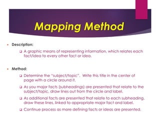 ENG102 Week 2 note taking skills | PDF
