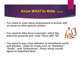 ENG102 Week 2 note taking skills | PDF