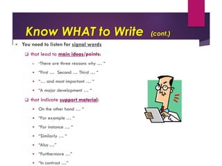 ENG102 Week 2 note taking skills | PDF