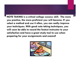 ENG102 Week 2 note taking skills | PDF