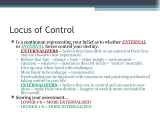 PSY 126 Week 2: Personality, Stress, Learning, & Perception | PPT
