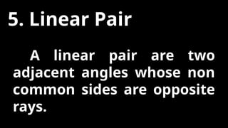 Non Common Rays WEEK 2 power point presentation on angle pairs | PPTX