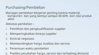 WEEK 2 PROCUREMENT DAN PURCHASING IN SUPPLY CHAIN MANAGEMENT | PPT