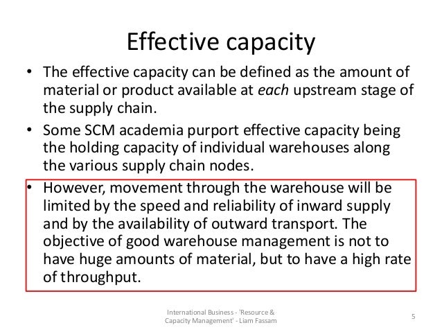 Week 2 Resource And Capacity Planning