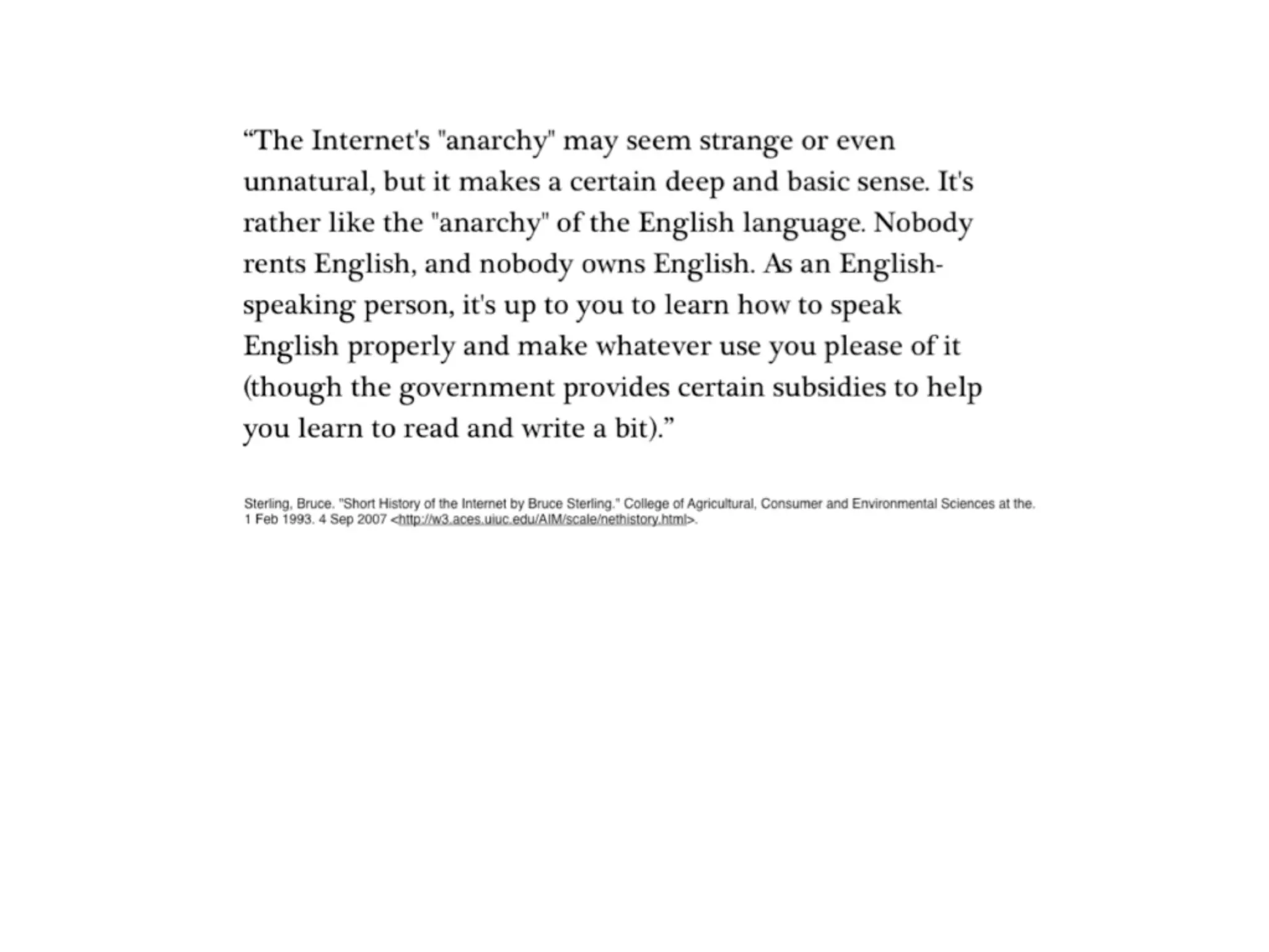 Week # 2 Social Media: Histories of the Internet