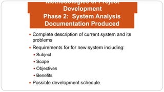 Phase Ii System Implementation MIS 49100 Week 2 Systems Development Life Cycle | PPTX
