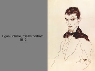 Egon Schiele, “Selbstporträt”, 1912 