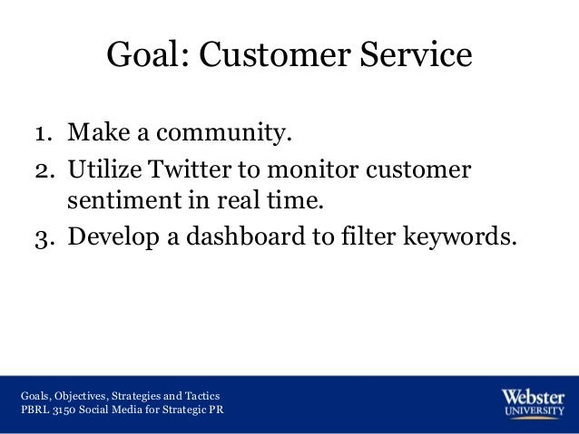 goals objectives strategies and tactics customer service goals and objectives