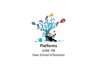Platforms
UGBA 198
Haas School of Business
 