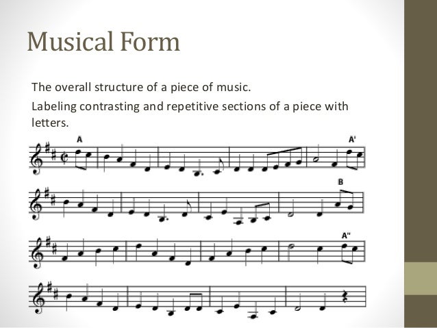 what is the overall structure of a piece of music called