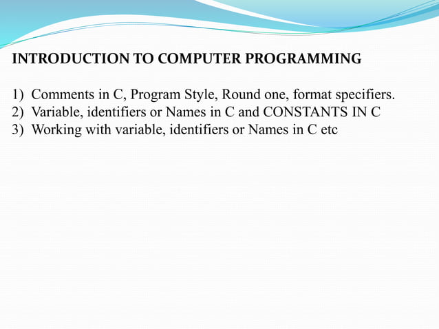 COMPUTER PROGRAMMING | PPT