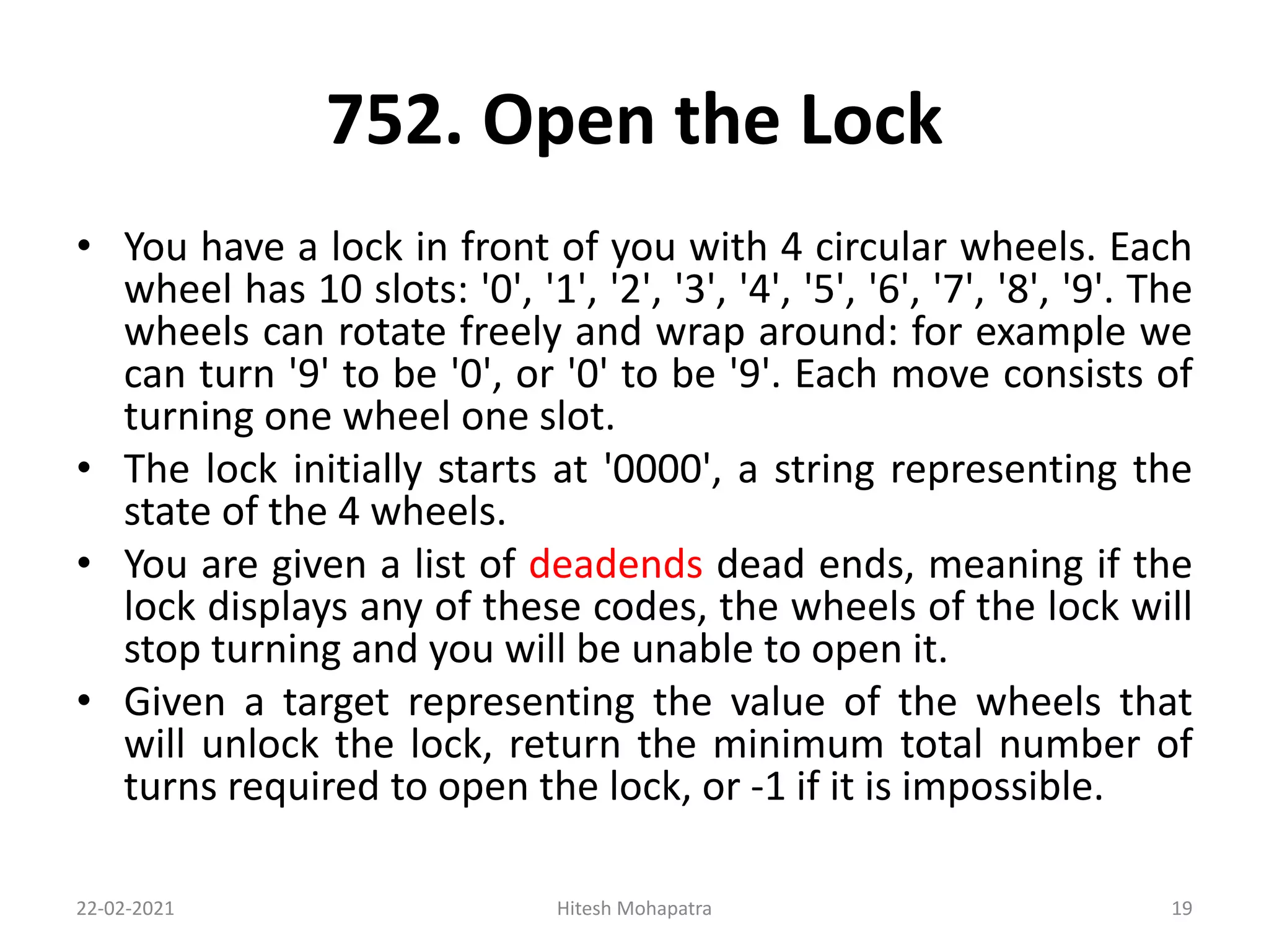 Leetcode Problem Solution | PPT