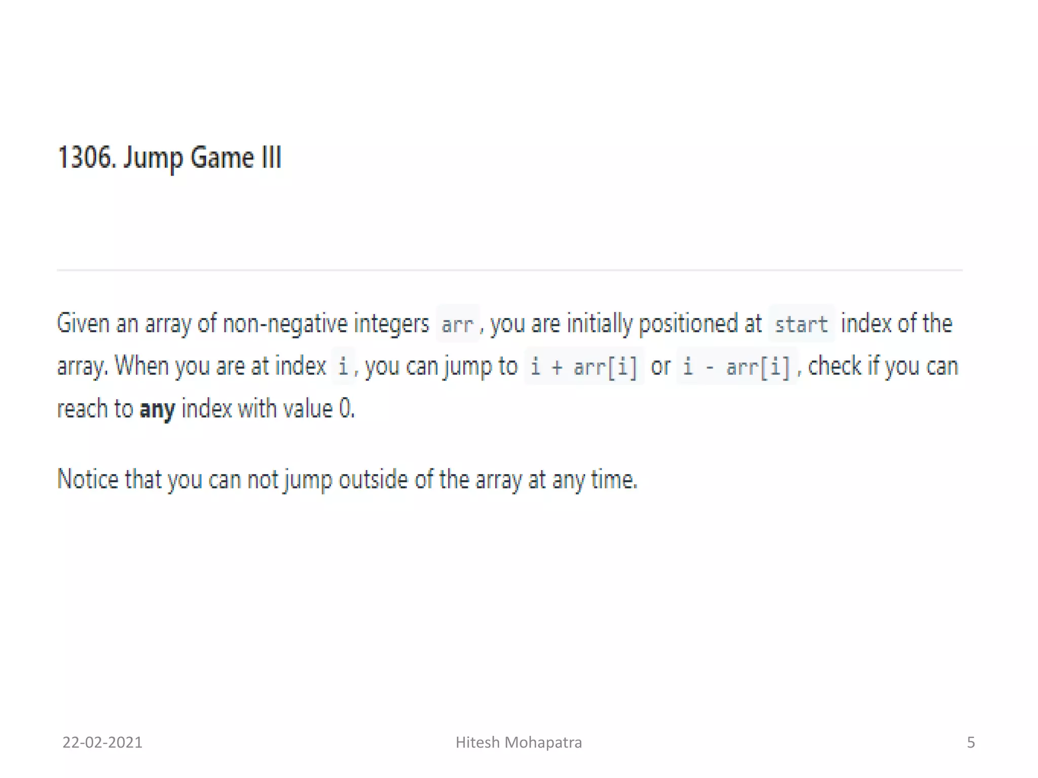 Leetcode Problem Solution | PPT