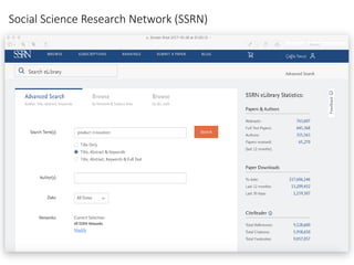 Social Science Research Network (SSRN)
 